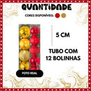 Kits de Bolas de Natal Diversos tamanhos – Vermelho ou Dourado – Foscas, Brilhantes e com Glitter para Árvore e Decoração