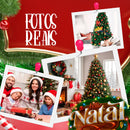 Árvore de Natal 1,80 m – 600 Galhos Densos – Base Metálica – Verde Clássico – Fácil de Montar