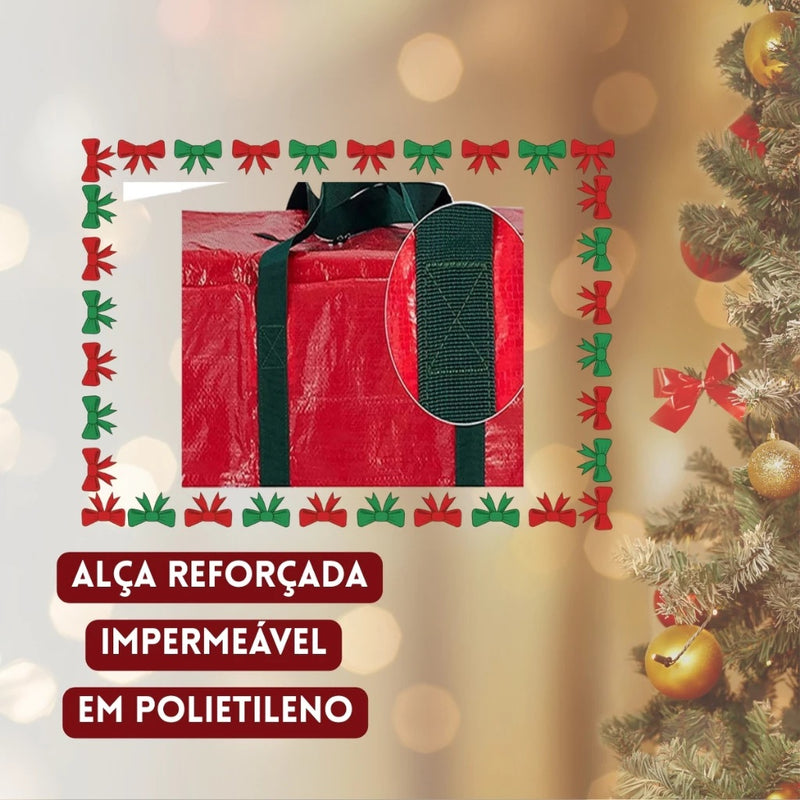 Bolsa de Armazenamento para Árvore de Natal – Impermeável, Resistente – Para Árvores até 2,10 m