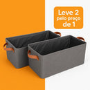 Kit Cestos Organizadores Dobráveis 25L – Empilhável, Modular - Oferta Leve Mais Pague Menos