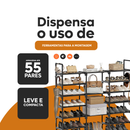 Sapateira Vertical para 55 Pares – Organizador de Sapatos Compacto e Durável
