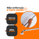 Barras de Apoio para Banheiro 80cm Inox – Segurança para Idosos, Vaso Sanitário e Corredores - Kit 4