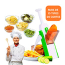Cortador e Fatiador Multifuncional com Lâminas Inox – 8 Tipos de Corte para Cozinhar com Agilidade e Precisão!