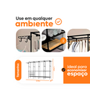 Arara Cabideiro com Sapateira e 10 Prateleiras – 4 Colunas, Super Resistente e Espaçosa para Closet e Quarto!