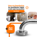 Barras de Apoio para Banheiro 80cm Inox – Segurança para Idosos, Vaso Sanitário e Corredores - Kit 4