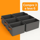 Kit Cestos Organizadores Dobráveis 25L – Empilhável, Modular - Oferta Leve Mais Pague Menos