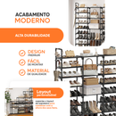 Sapateira Vertical para 55 Pares – Organizador de Sapatos Compacto e Durável