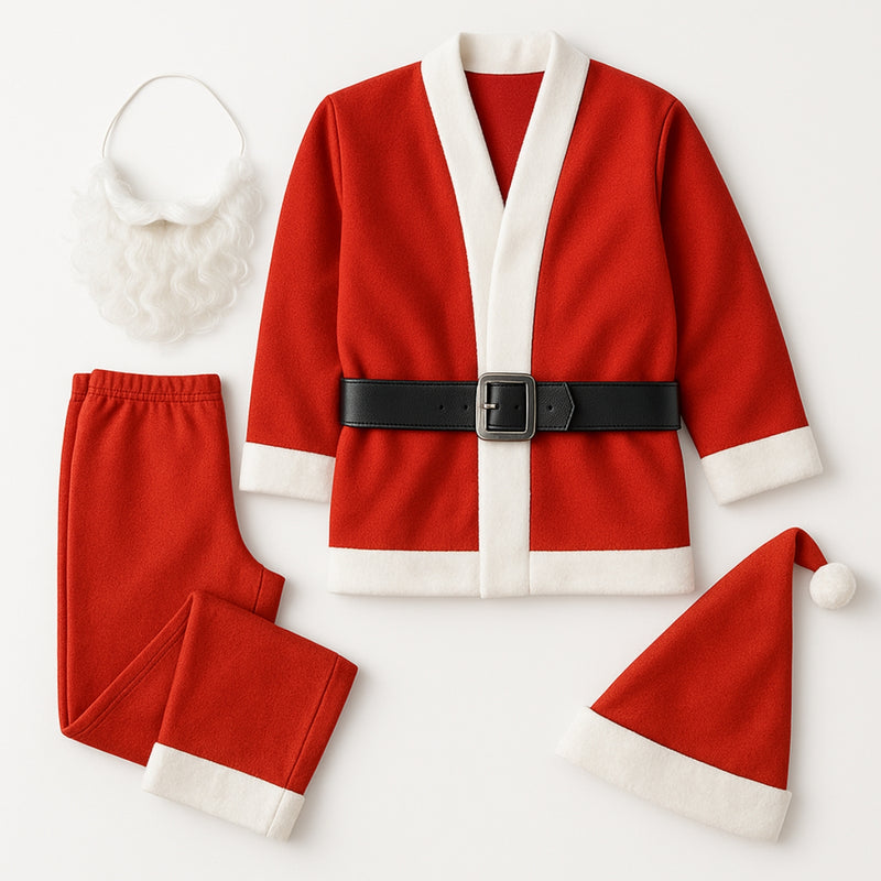 Fantasia Papai Noel Completa Masculina 5 Peças