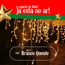 Cascata 400 LEDs Natal – 10 m – Branco Quente – 8 Funções – Fio Branco – 110V ou 220V