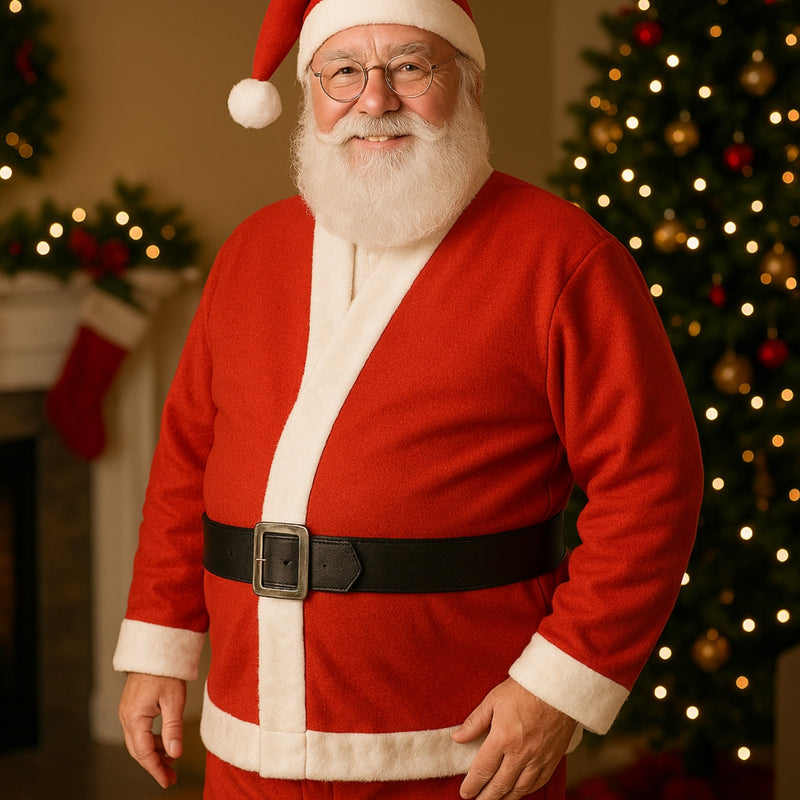 Fantasia Papai Noel Completa Masculina 5 Peças