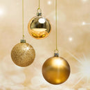 Kits de Bolas de Natal Diversos tamanhos – Vermelho ou Dourado – Foscas, Brilhantes e com Glitter para Árvore e Decoração