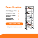 Sapateira Vertical para 30 Pares com 10 Prateleiras – Organização e Praticidade para Seu Espaço! 👠👞