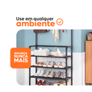 Sapateira com Cabideiro 4 Andares – Organize 12 Pares + Roupas e Acessórios em um Só Lugar!