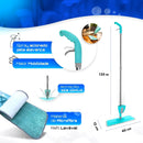Mop Spray 3 em 1 com Reservatório 400ml – Limpeza Rápida e Eficiente: Lava, Enxágua e Seca Sem Esforço!